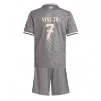 Maglia Calcio Real Madrid Vinicius Junior #7 Terza Divisa Bambino 2024-25 Manica Corta (+ pantaloncini)